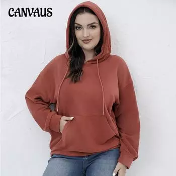 Осенне-зимняя женская толстовка с капюшоном, бархатный теплый пуловер больших размеров, топ с длинными рукавами 1XL