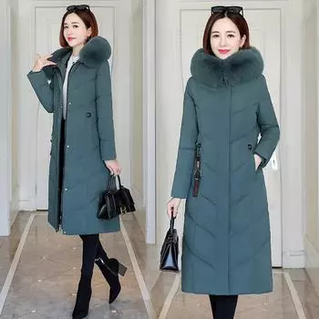 Осеннее и зимнее новое хлопковое пальто свободного кроя M чёрный