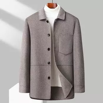 Осеннее и зимнее пальто Мужское пальто средней и длинной длины Мужская одежда больших размеров 3XXL