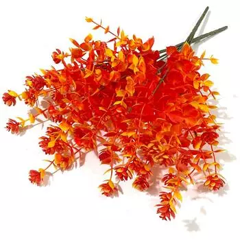 Осеннее имитационное растение эвкалипт камелия искусственный букет цветов украшение дома зеленое растение реквизит plastic Persian