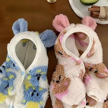 Осеннее новое бархатное пальто с капюшоном для собак, бархатное пальто для собак, плюшевый медведь, йоркширский питбуль, толстовка с капюшоном для маленьких собак, одежда для собак, одежда для щенков XS