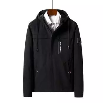 Осеннее пальто Мужской альпинистский костюм Толстовка Мужская ветровка На открытом воздухе Спортивная куртка Мужчины M серый