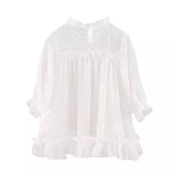 Осеннее повседневное милое платье принцессы с длинными рукавами и деревянными ушками для маленьких девочек, детские пышные платья принцессы XL/110