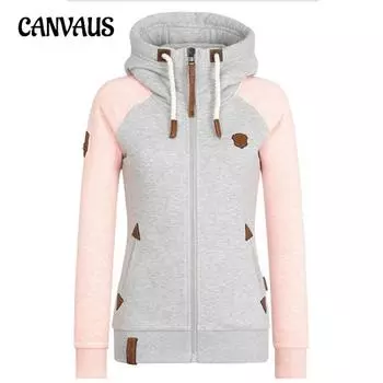 Осеннее женское пальто больших размеров, персонализированная толстовка с капюшоном цвета Clash S розовый