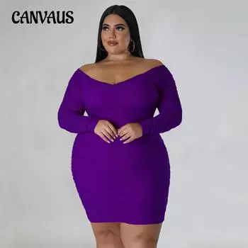 Осеннее женское платье больших размеров с запахом, сетчатые рукава, стиль ночного клуба, сексуальное платье с открытой спиной L чёрный