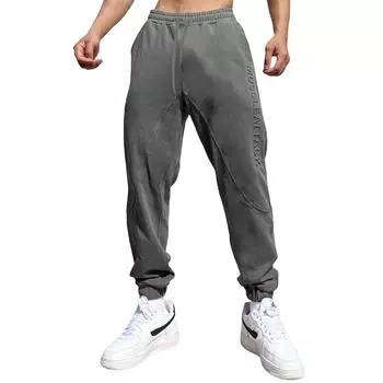 Осенние брюки для бега, мужские спортивные штаны для бега, тренажерные залы, фитнес-тренировочные брюки, мужские повседневные спортивные штаны, спортивные штаны L бежевый