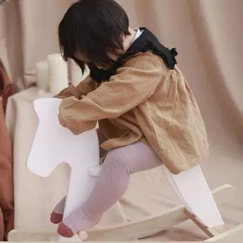 Осенние брюки для девочек, зимние теплые вязаные колготки для девочек, детские колготки, детские чулки цвета конфет yellow-XL