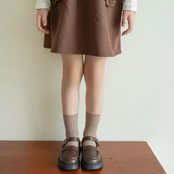 Осенние детские гольфы средней длины, чулки для девочки-принцессы, мягкий хлопок, детская обувь, корейские студенческие детские однотонные чулки fit 0-3 years