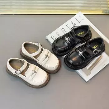 Осенние детские маленькие кожаные туфли Новые туфли принцессы Кожаные туфли для девочек