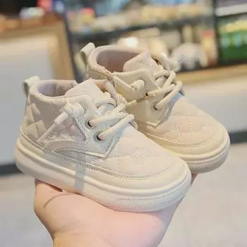 Осенние детские высокие кожаные туфли - повседневные ботинки Martin для девочек и мальчиков