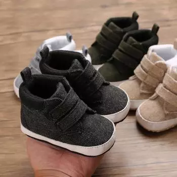 Осенние дышащие противоскользящие кроссовки для мальчиков и девочек, легкая прогулочная обувь для мальчиков L хаки