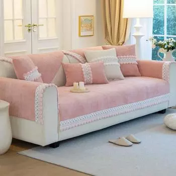 Осенние и зимние диванные подушки в кремовом стиле на все времена года, противоскользящий чехол для подушки, вельветовый чехол, новый стиль 70*70cm