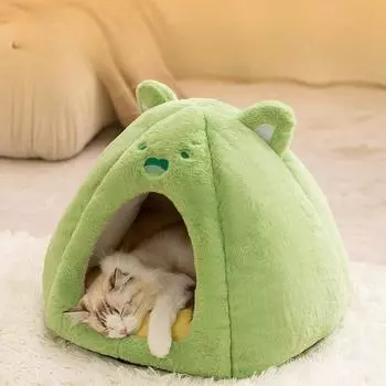 Осенние и зимние кошки сохраняют тепло Забавные животные Закрытые кошачьи гнезда Игрушечные будки для маленьких собак Милые гнезда для домашних животных S