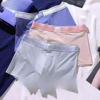 Осенние и зимние новые мужские боксеры большого размера XL [Suitable for 110-65kg] темно-синий