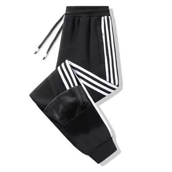 Осенние и зимние повседневные брюки из бархата, плотные брюки, свободные повседневные брюки для мужчин, спортивные штаны для пар, плотные спортивные брюки 8XL