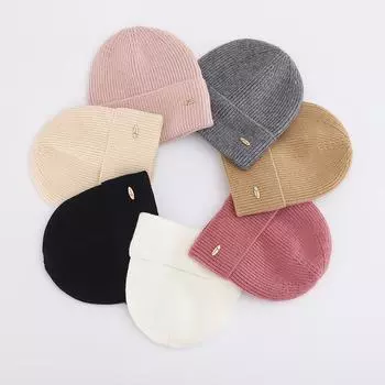 Осенние и зимние повседневные шапки детские плюшевые новые вязаные шапки универсальные термозащитные наушники утолщенные модные студенческие One size хаки