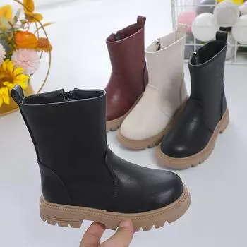 Осенние и зимние сапоги средней и большой высоты ботинки martin 26