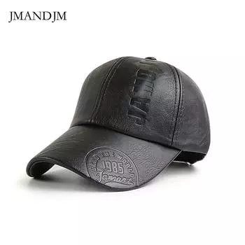 Осенние и зимние шапки европейские и американские новые уличные бейсболки мужские осенне-зимние простые кепки с принтом ПУ