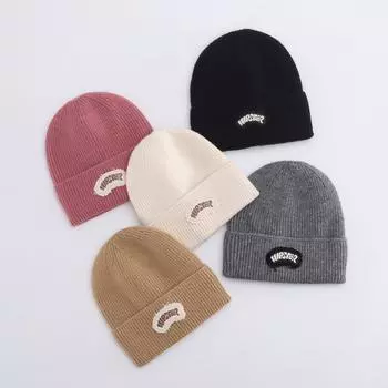 Осенние и зимние шапки женские плюшевые новые вязаные шапки универсальные теплые защитные наушники утепленные модные шерстяные шапки One size хаки