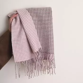 Осенние и зимние шарфы унисекс Thousand Bird Grid Shawls Plus Collar Versatile Scarf Strips 45-180CM темно-зеленого