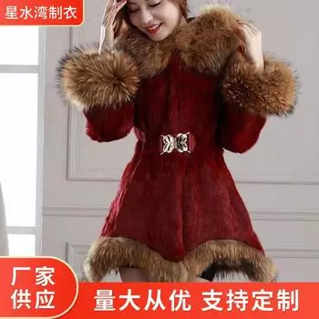 Осенние и зимние шубы, женские полушубки, меховые воротники, женская одежда из норки, утолщенные S белый