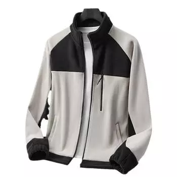 Осенние и зимние стили с флисом и флисом для повседневных пар, свободная и универсальная теплая и повседневная куртка с капюшоном 8XL белый