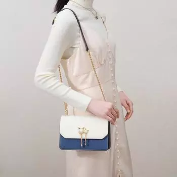 Осенние и зимние сумки для женщин Модные нишевые универсальные сумки через плечо Модные сумки на цепочке через плечо