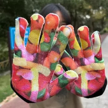 Осенние и зимние теплые перчатки с цифровой сублимационной печатью могут быть изготовлены на заказ в различных стилях с полноцветной печатью для осени One Size