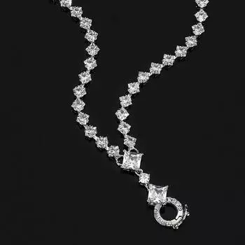 Осенние и зимние украшения с медным дном, покрытая платиной цепочка с пузырьковой дикой головкой, съемная 45 + 5 см