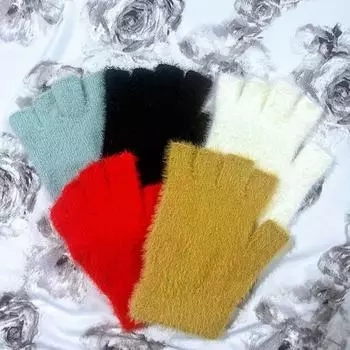 Осенние и зимние утолщенные теплые вязаные шерстяные новые перчатки для сенсорных экранов детские теплые перчатки для езды на велосипеде One size