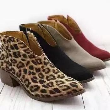 Осенние и зимние замшевые женские сапоги Ботинки Челси Ботинки Мартин Модные короткие сапоги 36 чёрный