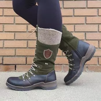 Осенние и зимние женские ботинки больших размеров для отдыха на открытом воздухе повседневные ботинки Martin 35 красный