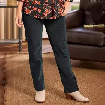 Осенние и зимние женские брюки с эластичной резинкой на талии, вельветовые однотонные прямые повседневные брюки S темно-серого