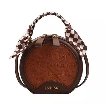 Осенние и зимние женские сумки в стиле ретро небольшого размера очень универсальны. чёрный