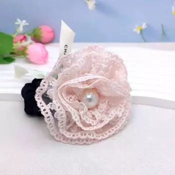 Осенние классические бордовые атласные резинки для волос с дизайном «Винтажная роза» в французском стиле, резинки-скранчи в форме розы, элегантные аксессуары для волос