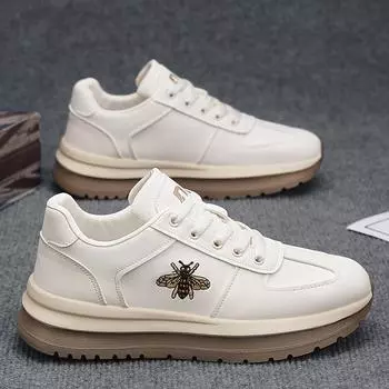 Осенние классические вышитые кроссовки с пчелой для мужчин, модные роскошные кроссовки для мужчин, кроссовки для отдыха, повседневная спортивная дизайнерская обувь для мужчин 39