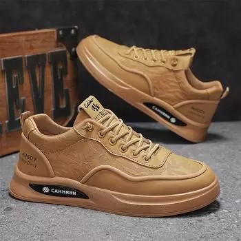 Осенние кожаные мужские повседневные туфли без шнуровки для сноуборда, однотонные повседневные рабочие туфли с толстой подошвой, увеличивающие рост, мужские туфли 39