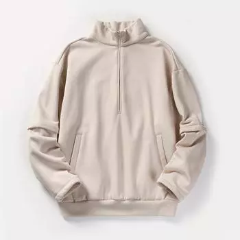 Осенние модные мужские толстовки, однотонные повседневные толстовки с круглым вырезом, классный стиль, мужские новые трендовые толстовки с длинными рукавами, мужская уличная одежда BP13802 M кофейный