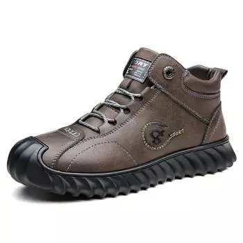 Осенние мужские ботинки ручной работы повседневные ботильоны для мужчин зимние ботинки с мехом сохраняющие тепло мужские ботинки Hombres Botas 6