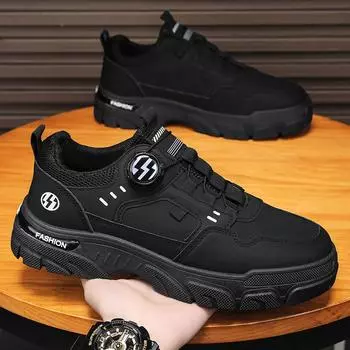 Осенние мужские кроссовки, новые дышащие рабочие туфли, модные туфли на толстой подошве, нескользящие белые повседневные туфли для скейтбординга, ботильоны 42