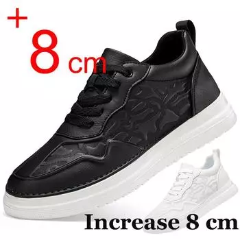 Осенние мужские кроссовки со скрытым каблуком, увеличивающие рост, для мужчин, дышащие кроссовки для бега на 8–6 см, Zapatillas Hombres 37