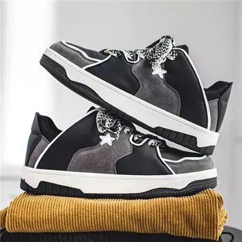 Осенние мужские повседневные кроссовки, трендовые разноцветные кроссовки Star Running Sport Shoes, теннисные кроссовки для баскетбола, кроссовки для ходьбы и бега 39 зелёный