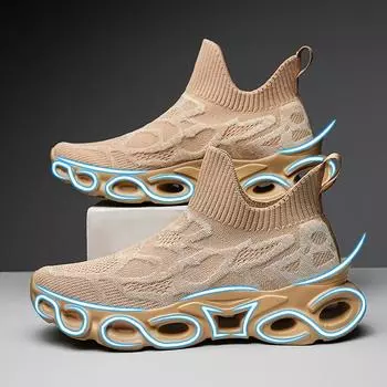 Осенние мужские сетчатые удобные кроссовки с дышащей толстой подошвой, кроссовки для бега, мужские сетчатые теннисные кроссовки для ходьбы, кроссовки Zapatillas Hombre 39