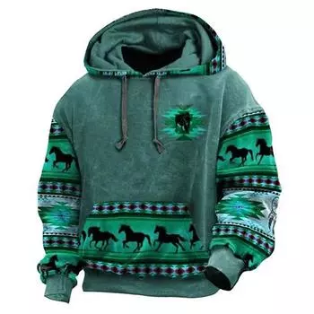 Осенние мужские толстовки в стиле ретро, винтажные пуловеры с капюшоном для мужчин, модная толстовка большого размера с длинным рукавом, повседневная мужская одежда, топы 2XL