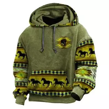 Осенние мужские толстовки в стиле ретро, винтажные пуловеры с капюшоном для мужчин, модная толстовка большого размера с длинным рукавом, повседневная мужская одежда, топы M