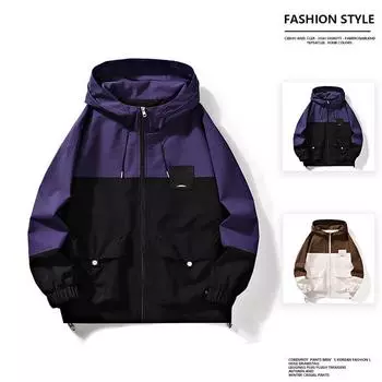 Осенние мужские топы, куртки, весенние и осенние модные брендовые куртки с капюшоном, повседневные и универсальные мужские топы M