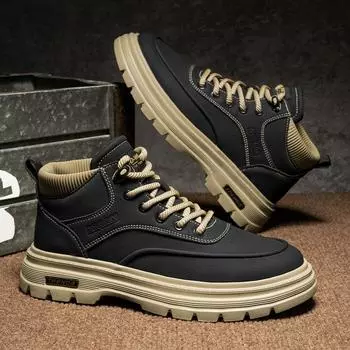 Осенние мужские высокие спортивные туфли для сноуборда на высокой платформе повседневные туфли для активного отдыха в стиле ретро 39