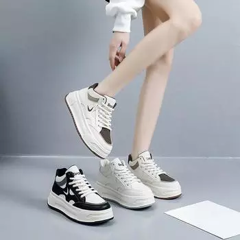Осенние новинки, дышащие белые туфли для девушек, студентов, универсальные повседневные спортивные туфли для скейтбординга, женская обувь 35
