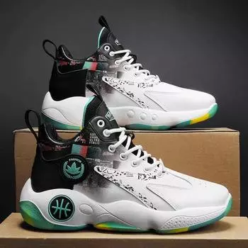 Осенние новые баскетбольные кроссовки, спортивная мужская обувь из искусственной кожи на шнуровке, студенческая повседневная обувь для бега, трендовая мода 39