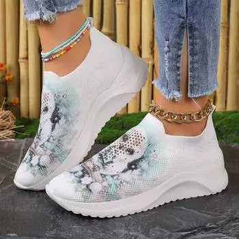 Осенние новые классические сетчатые дышащие женские вулканизированные кроссовки, нескользящая уличная обувь на толстой подошве для женщин 35